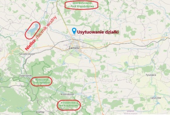 Działka na sprzedaż w Zamość  Sitaniec Kolonia o powierzchni 1600 mkw