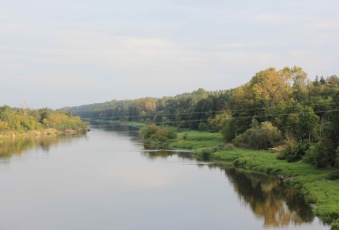 Działka nad nad Narwią, z linią brzegową