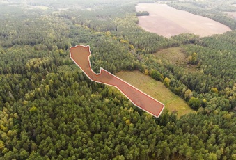 Działka - siedlisko z planem zab.Gliśnica. Kaszuby