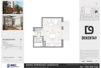 Mieszkanie na sprzedaż w Żyrardów Żyrardów Dekerta o powierzchni 29 mkw