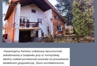 Unikatowy dom na sprzedaż, Sulejówek 