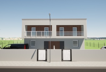 Nowoczesny dom bliźniak 101m2 działka 500m2