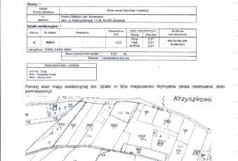 Działka budowlana Głogoczów, gm. Myślenice