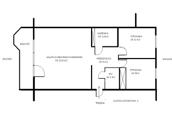 Mieszkanie na sprzedaż w Gdańsk Chełm Jabłońskiego 8 o powierzchni 50 mkw