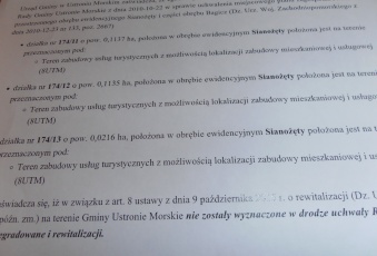 Działka na sprzedaż w Ustronie Morskie Sianożęty wczasowa o powierzchni 2272 mkw