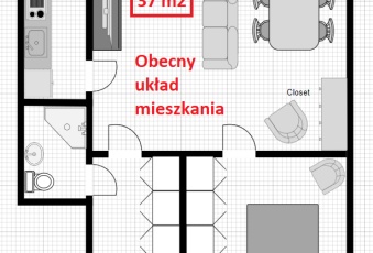 Mieszkanie na sprzedaż w Mińsk Mazowiecki Mińsk Mazowiecki 1 PLM o powierzchni 37 mkw