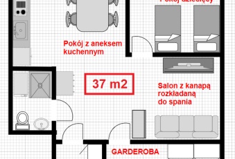 Mieszkanie na sprzedaż w Mińsk Mazowiecki Mińsk Mazowiecki 1 PLM o powierzchni 37 mkw