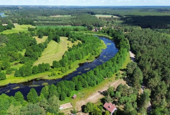 Działka Dzbądzek JEZIORO RZEKA Narew