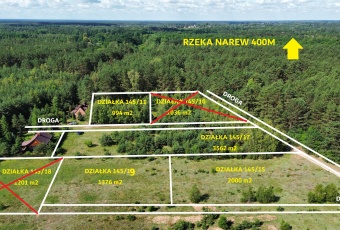Działka na sprzedaż w Goworowo Dzbądzek  o powierzchni 1000 mkw