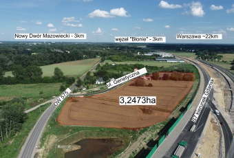 Działka przemysłowa przy S7 - pod inwestycję