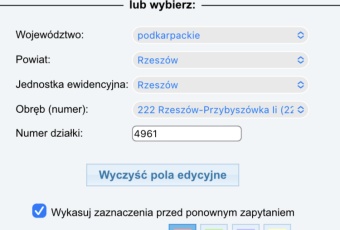 Działka na sprzedaż w Rzeszów Przybyszówka Sloneczny stok o powierzchni 4100 mkw