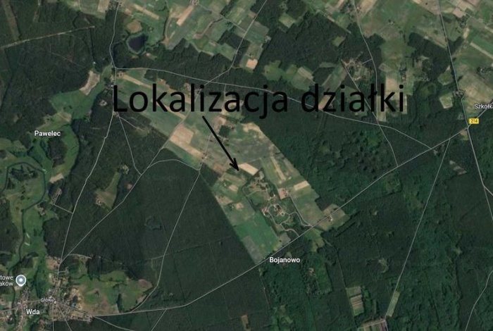 Działka na sprzedaż w Lubichowo Wda Wybudowanie o powierzchni 1010 mkw