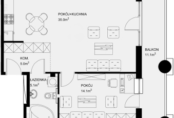 Mieszkanie na sprzedaż w Łódź Bałuty Bema 40 o powierzchni 59 mkw