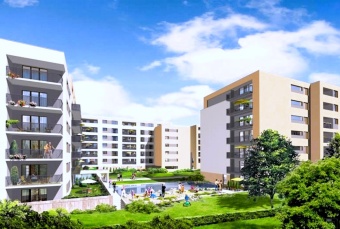 2 pokoje, klimatyzacja, duży balkon, garaż