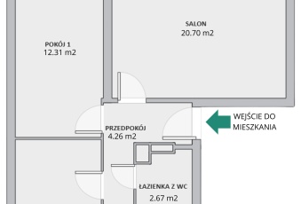 Mieszkanie na sprzedaż w Wrocław Śródmieście Sempołowskiej o powierzchni 56 mkw