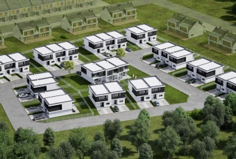 Grunt z gotowym projektem osiedla 29 domków
