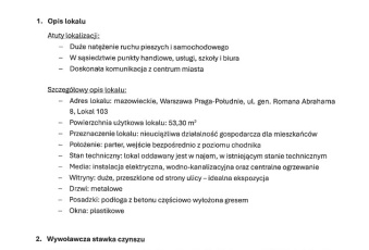 Przetarg na najem lokalu użytkowego