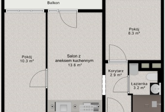 Piękne 3pok po REMONCIE, balkon, blisko centrum