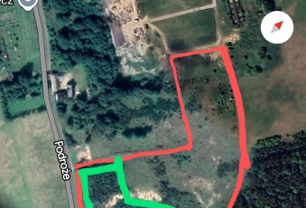 Działka z zasadzonym lasem