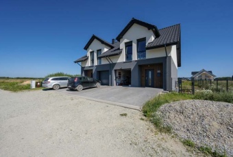 Bliźniak-5 pokoi, 3 łazienki, ogród 350 Kębłowice