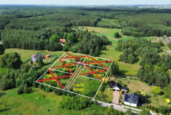 Działka JEZIORO Orkusz Laskowice