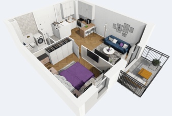 Rydlówka | 2 pokoje | balkon | nowy budynek