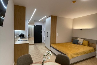 Nowoczesny apartament z balkonem i widokiem 