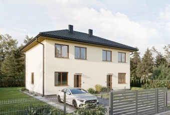 Gotowy bliźniak w Milanówku 90m2 spokojna okolica