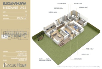 Mieszkanie 4-pokojowe Katowice ulica Bukszpanowa