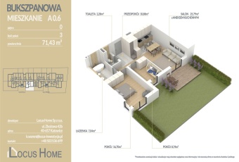 Mieszkanie 3-pokojowe Katowice ulica Bukszpanowa