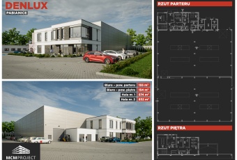 Wynajem hali magazynowo-produkcyjnej 1700 m²+biura