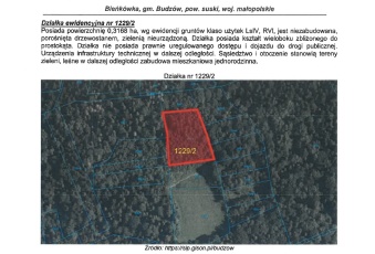 Konkurs syndyka - działka w miejscowości Bieńkówka