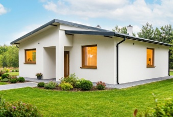 Nowy Dom parterowy Jeziorsko, Glinno Kolonia, las