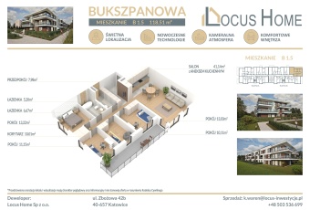 Mieszkanie 4-pokojowe Katowice ulica Bukszpanowa