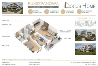 Mieszkanie 3-pokojowe Katowice ulica Bukszpanowa