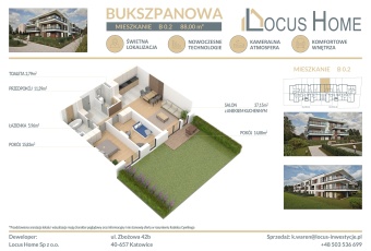 Mieszkanie 3-pokojowe Katowice ulica Bukszpanowa