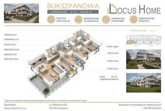 Nowoczesne mieszkanie 5-pokojowe z balkonem