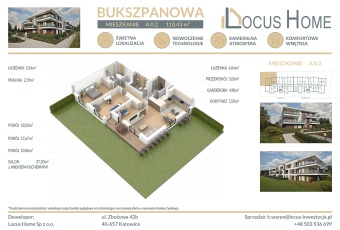 Nowoczesne mieszkanie 4-pokojowe z ogródkiem