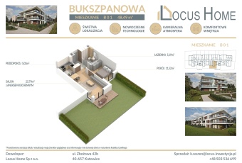 Nowoczesne mieszkanie 2-pokojowe z OGRÓDKIEM