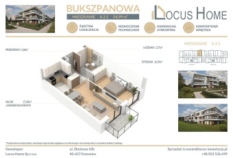 Nowoczesne mieszkanie 2-pokojowe z balkonem