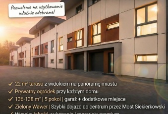 Nowoczesny dom, ogródek,garaż, taras na IIp 
