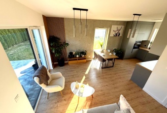 Nowy wykończony dom, Łąka - 10 km od centrum