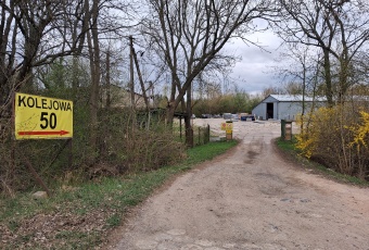 Błonie utwardzony plac TIR PKP monitoring siła A2