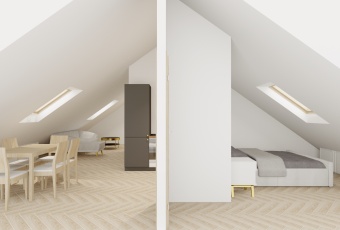 Poddasze | Do podziału na 2 mieszkania | bezpośred