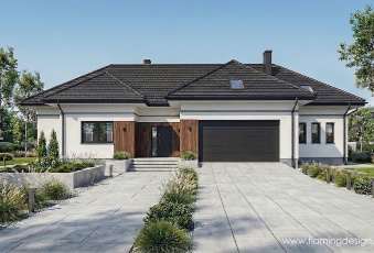 Dom parterowy z poddaszem antresolą 