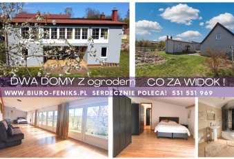 Wow! DWA domy na duzej działce + garaz 