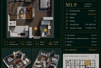 Wyjątkowy Apartament Inwestycja LA VIE ART Łódź