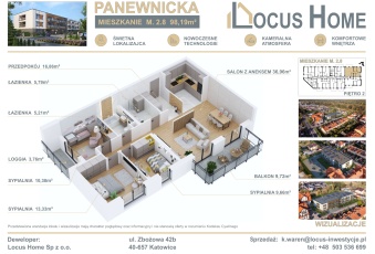 Nowoczesne 4-pokojowe mieszkanie z balkonem