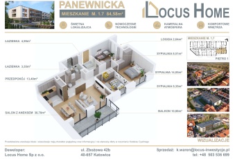 Nowoczesne 4-pokojowe mieszkanie z balkonem