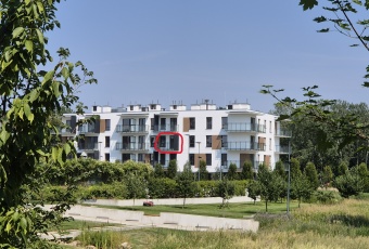 Kawalerka Ursynów Mokotów - niska zabudowa, zieleń